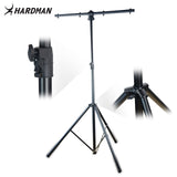 Pied d'éclairage Hardman HLS3 avec barre en T et goupille automatique, 2,5 m