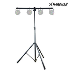 Pied d'éclairage Hardman HLS3 avec barre en T et goupille automatique, 2,5 m