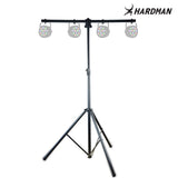 Pied d'éclairage Hardman HLS3 avec barre en T et goupille automatique, 2,5 m
