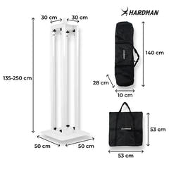 Hardman PTS24W totem, blanc, 135-250 cm
