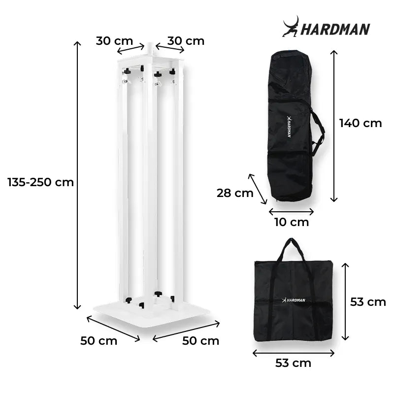 Hardman PTS24W totem, blanc, 135-250 cm