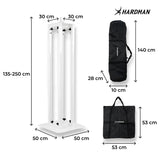 Hardman PTS24W totem, blanc, 135-250 cm