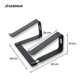 Hardman LSR2 – Stand pour ordinateur portable pliable en aluminium, noir
