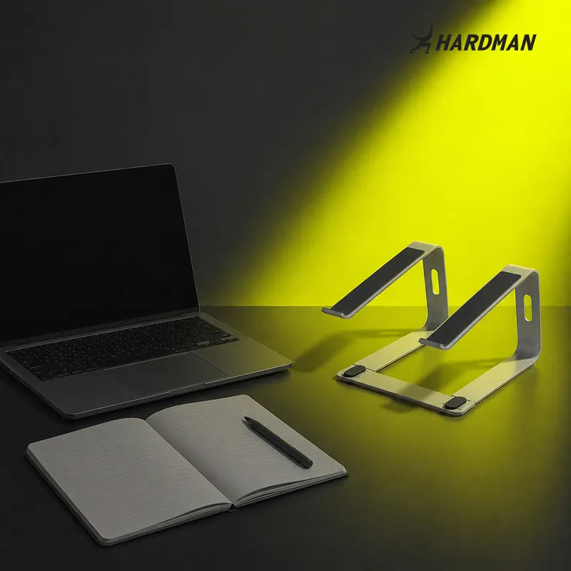 Hardman LSR2 – Support pliable pour ordinateur portable en aluminium, argenté
