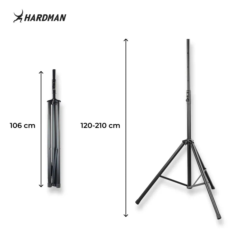 Hardman HLK58 pied d’enceinte colonne, 1,2 à 2,1 m, 70 kg