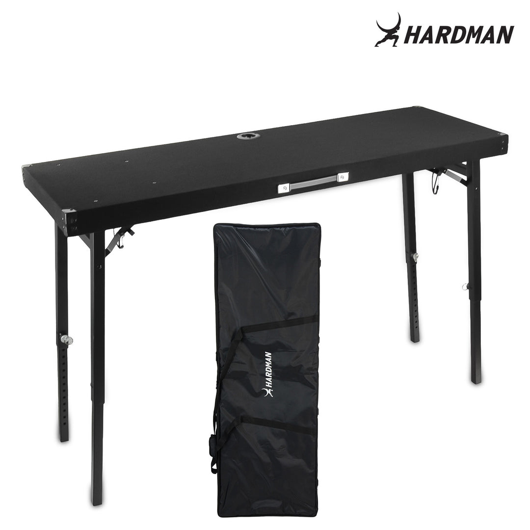 Hardman DTS1 table DJ pliable, 154 x 52 cm, avec sac