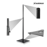 Support sur colonne Hardman HLK980-PRO avec base en acier lourde, de 1,3 à 2 m