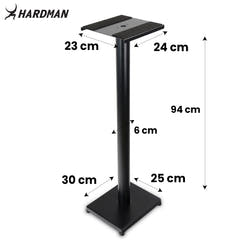 Support de moniteur de studio Hardman HLM90, 94 cm, jusqu'à 70 kg
