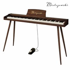 Mielczewski digitalpiano avec pieds en métal, marron