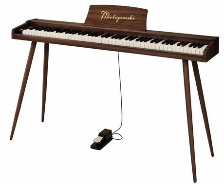 Mielczewski Virelai digitalpiano avec pieds en métal, marron