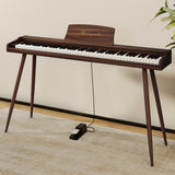 Mielczewski digitalpiano avec pieds en métal, marron