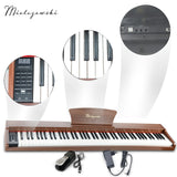 Mielczewski digitalpiano avec pieds en métal, marron