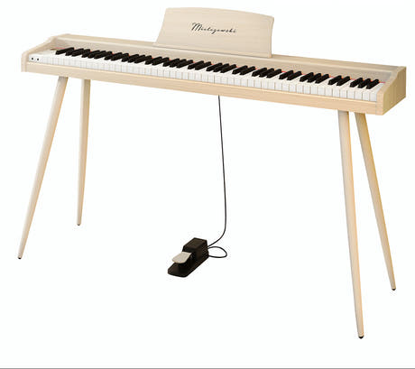 Mielczewski Virelai digitalpiano avec pieds en métal, beige