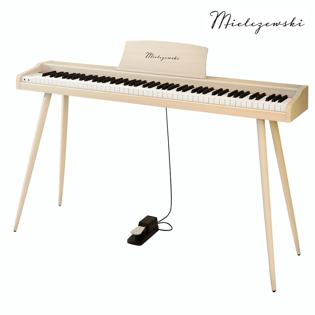 Mielczewski digitalpiano avec pieds en métal, beige