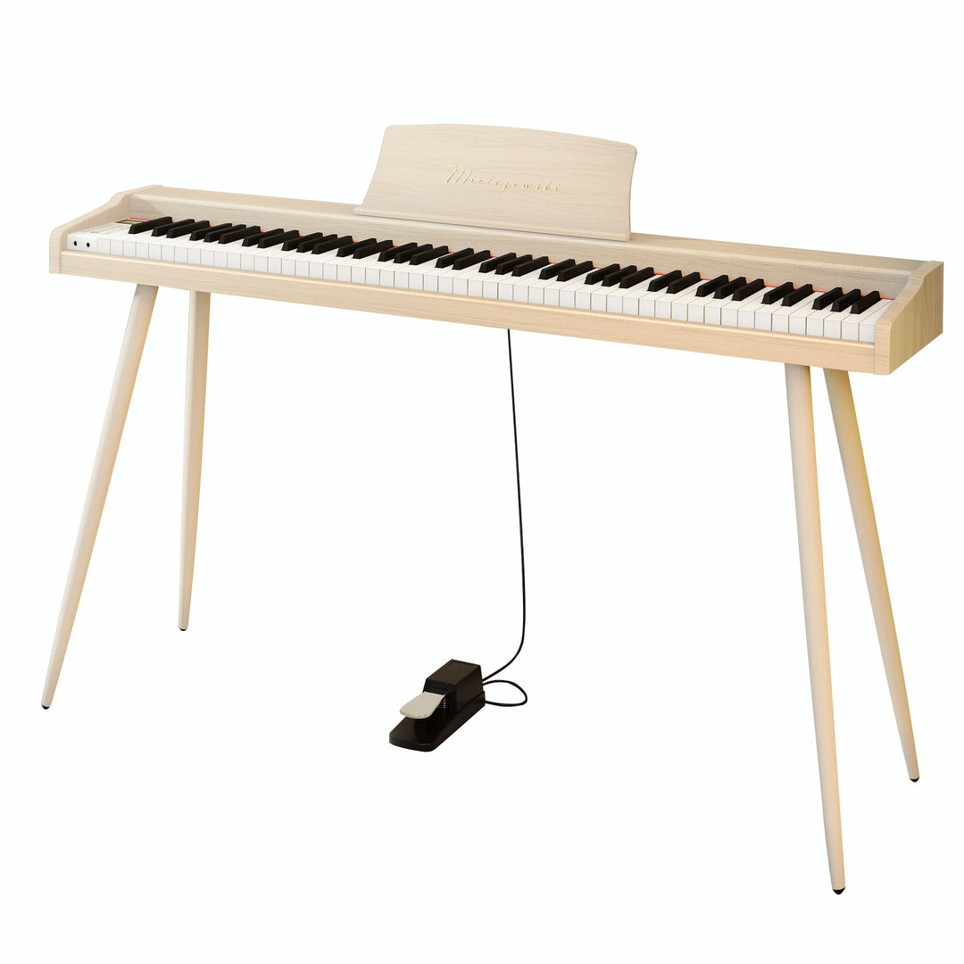 Mielczewski digitalpiano avec pieds en métal, beige