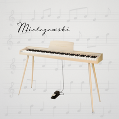 Mielczewski digitalpiano avec pieds en métal, beige