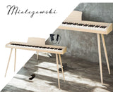 Mielczewski digitalpiano avec pieds en métal, beige