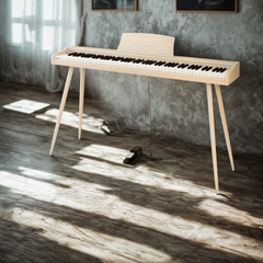 Mielczewski digitalpiano avec pieds en métal, beige