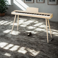 Mielczewski digitalpiano avec pieds en métal, beige