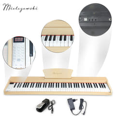 Mielczewski digitalpiano avec pieds en métal, beige