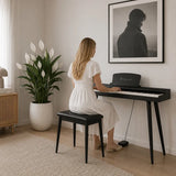 Mielczewski Canzonetta digitalpiano avec pieds, noir