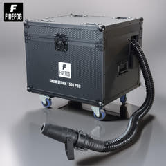 Machines à neige Firefog Snow Storm 1500 Pro de 1500 W dans un flightcase