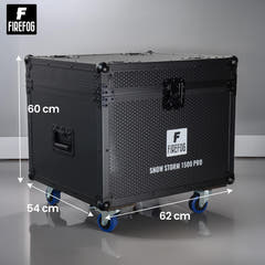 Machines à neige Firefog Snow Storm 1500 Pro de 1500 W dans un flightcase