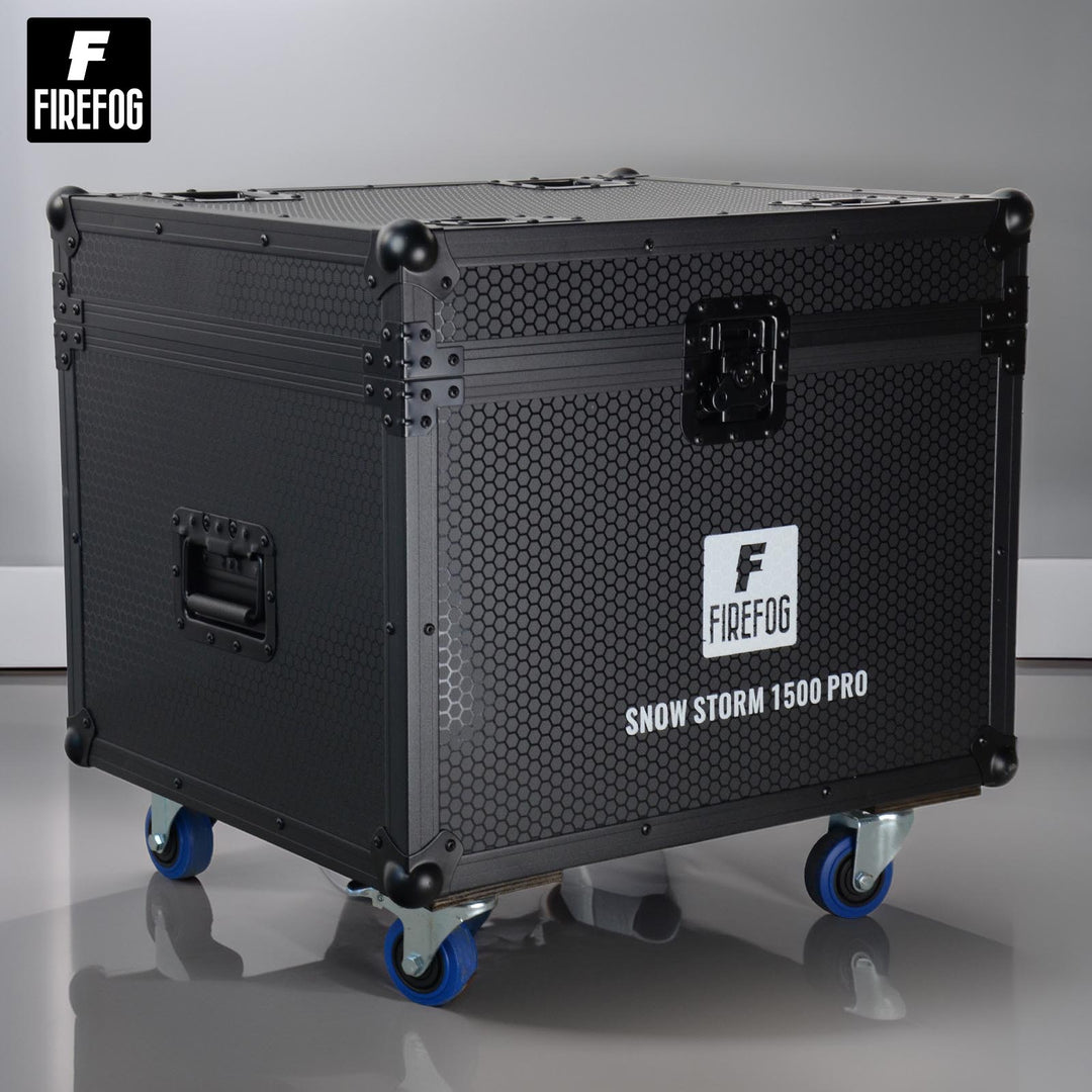 Machines à neige Firefog Snow Storm 1500 Pro de 1500 W dans un flightcase