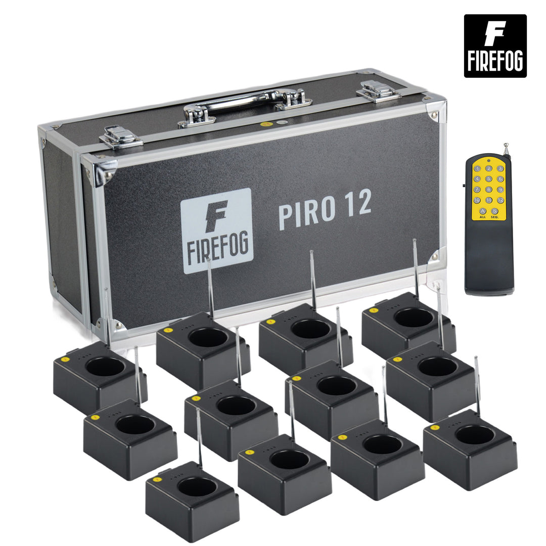 Firefog Piro 12 kit de mise à feu à distance pour fontaines à étincelles, 12 canaux