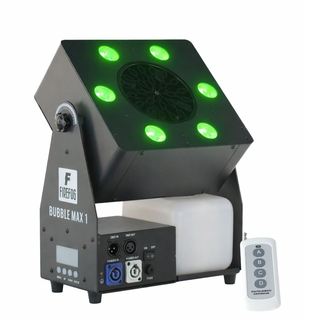 Firefog Bubble Max 1 machine à bulles avec LED, DMX et télécommande