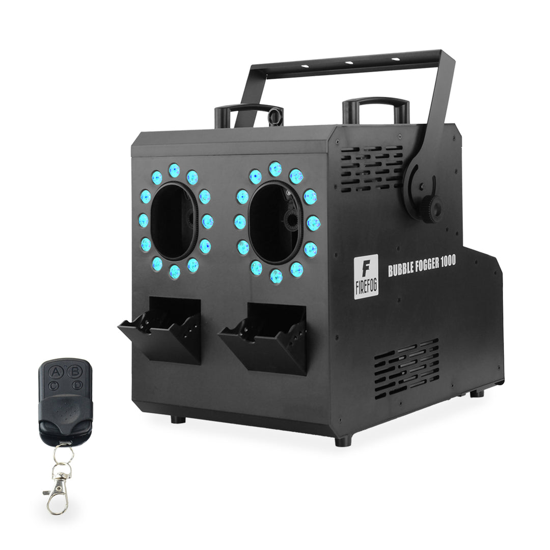 Firefog BUBBLE FOGGER 1000 machine à brouillard et à bulles avec LED RGBW