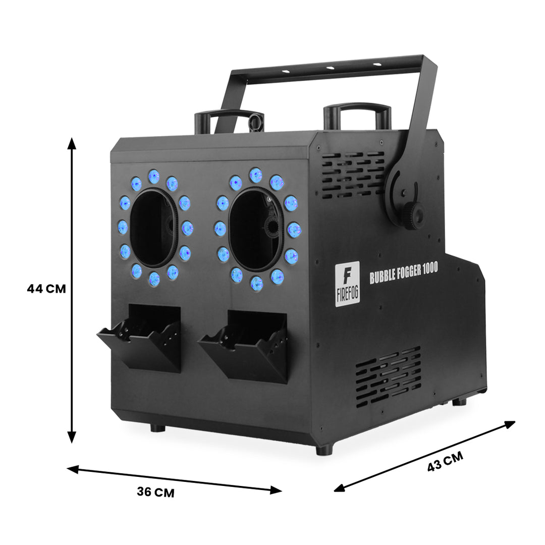 Firefog BUBBLE FOGGER 1000 machine à brouillard et à bulles avec LED RGBW