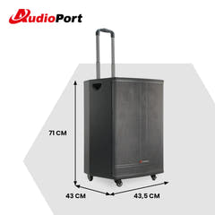 Audioport V15 enceinte active portable de 500 W avec 2 microphones