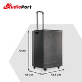 Audioport V15 enceinte active portable de 500 W avec 2 microphones