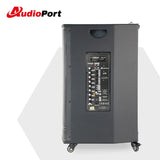 Audioport V15 enceinte active portable de 500 W avec 2 microphones