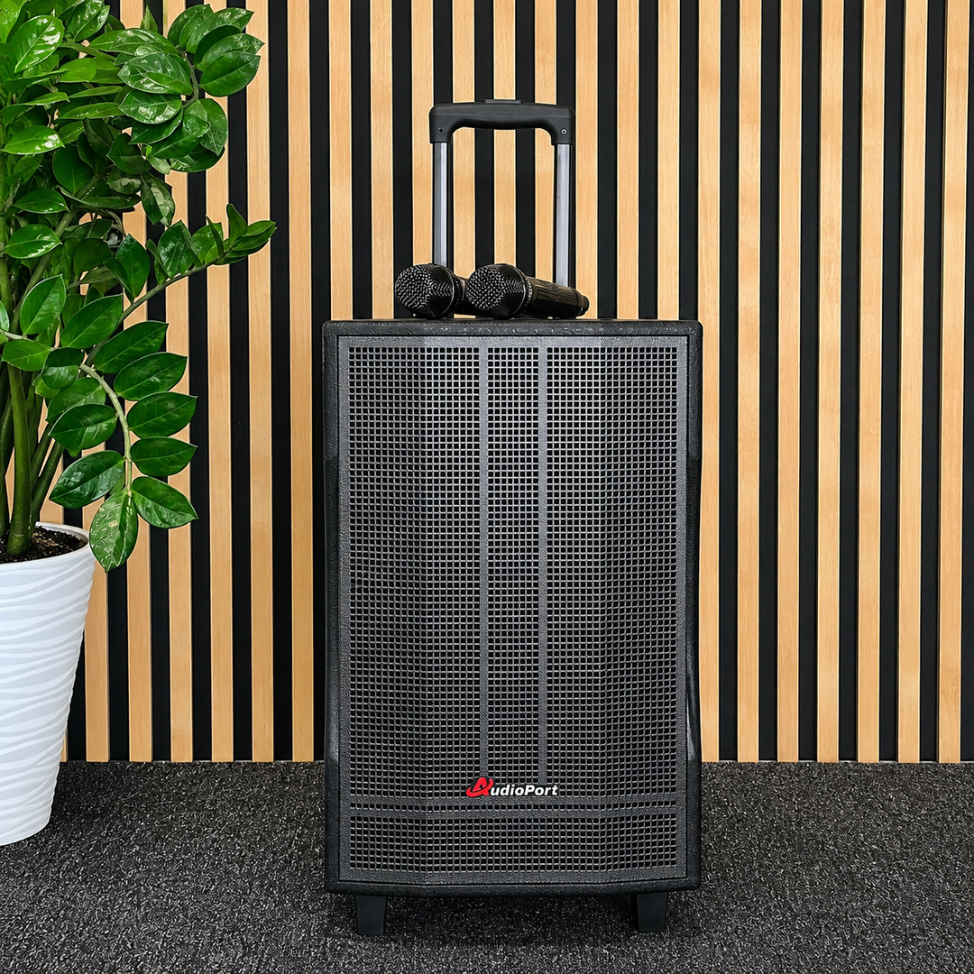 Audioport V12 enceinte active portable 350 W avec 2 microphones