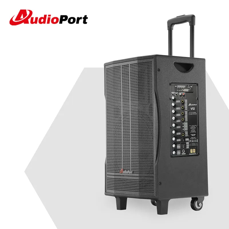 Audioport V12 enceinte active portable 350 W avec 2 microphones