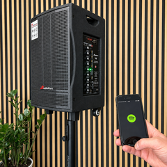 Audioport V8 enceinte active portable 250 W avec 2 microphones