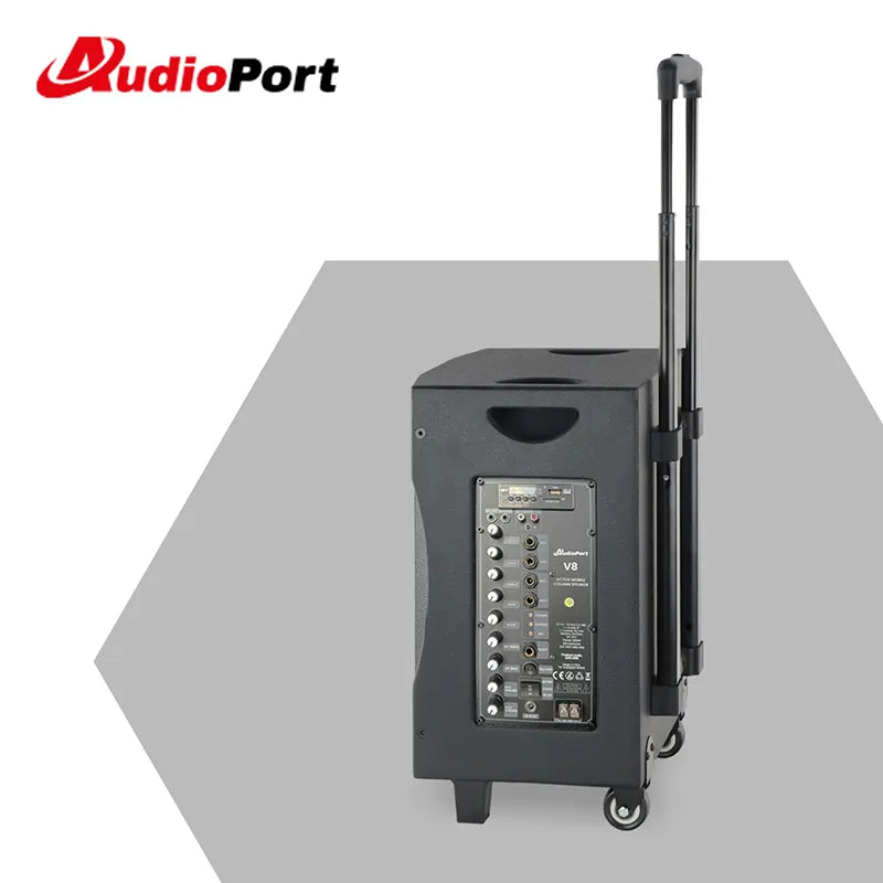 Audioport V8 enceinte active portable 250 W avec 2 microphones