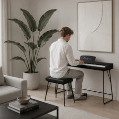 Mielczewski Tiento digitalpiano, brun foncé