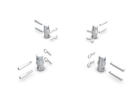 QTM Kit de montage pour Truss 4 œufs, 8 broches, et 8 aiguilles