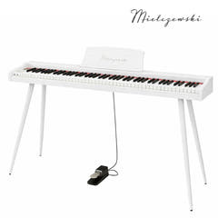 Piano numérique Mielczewski Virelai avec pieds, blanc
