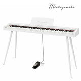 Piano numérique Mielczewski Virelai avec pieds, blanc