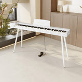 Piano numérique Mielczewski Virelai avec pieds, blanc