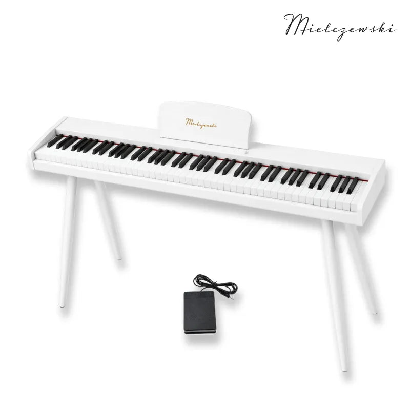 Mielczewski Canzonetta digitalpiano avec pieds, blanc