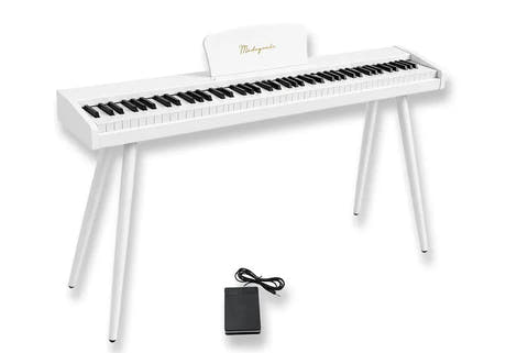 Mielczewski Canzonetta digitalpiano avec pieds, blanc