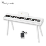 Mielczewski Canzonetta digitalpiano avec pieds, blanc