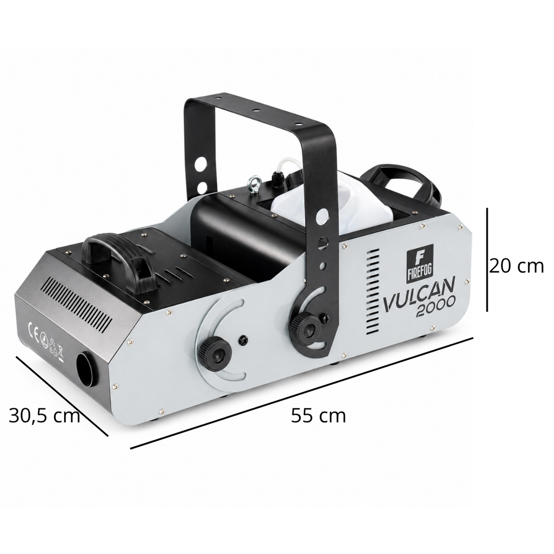 Firefog Vulcan 2000 machine à brouillard 2000 W avec angle réglable