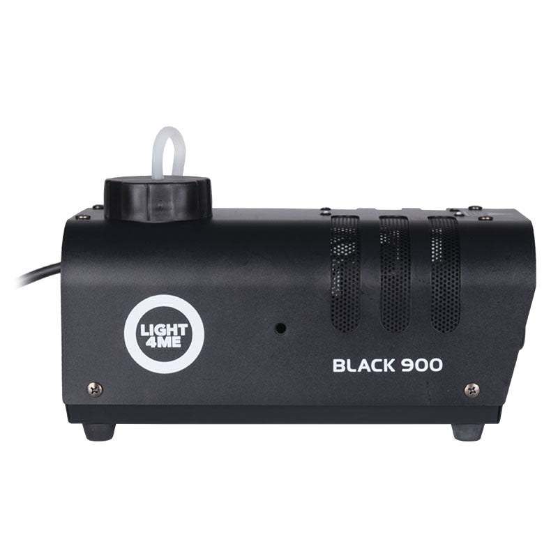 Light4Me Black 900 Machine à brouillard 700W avec télécommande filaire