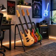 Support de guitare Hardman pour 3 guitares, pliable